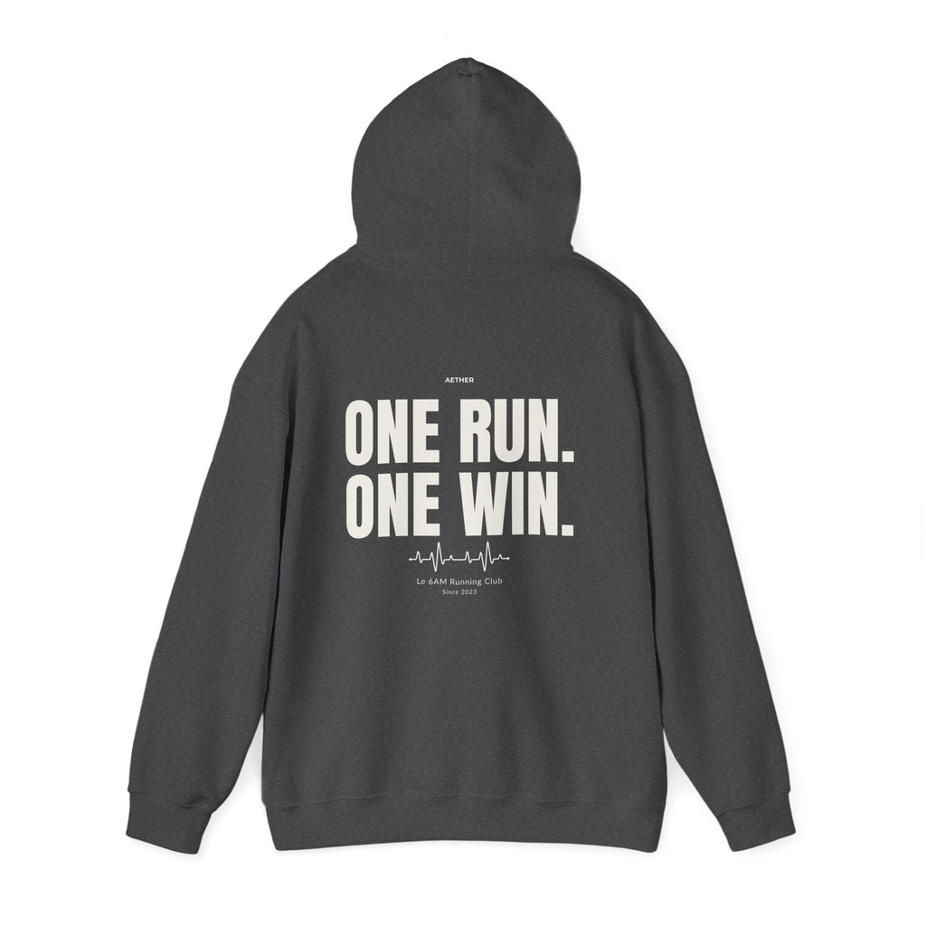 Motivational Unisex Hoodie - One Run, One Win