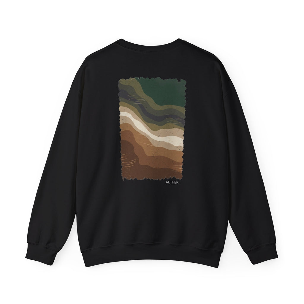 Eco-Friendly Crewneck Sweatshirt with Earthy Design