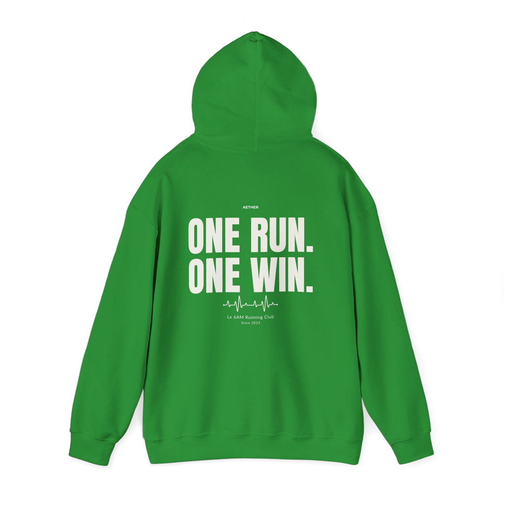 Motivational Unisex Hoodie - One Run, One Win