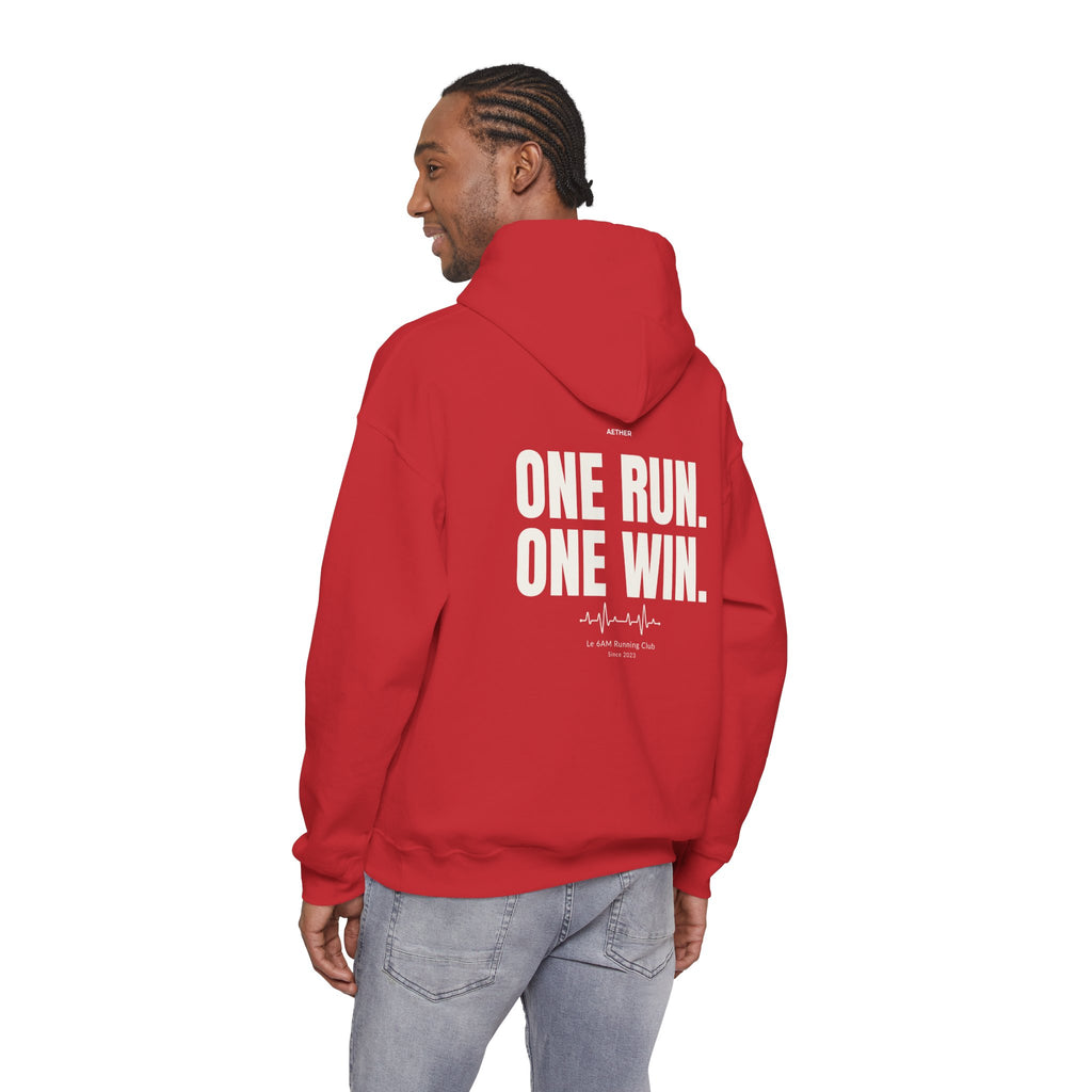 Motivational Unisex Hoodie - One Run, One Win