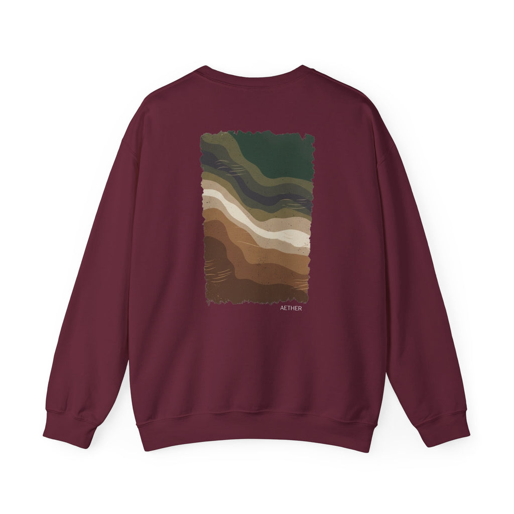 Eco-Friendly Crewneck Sweatshirt with Earthy Design