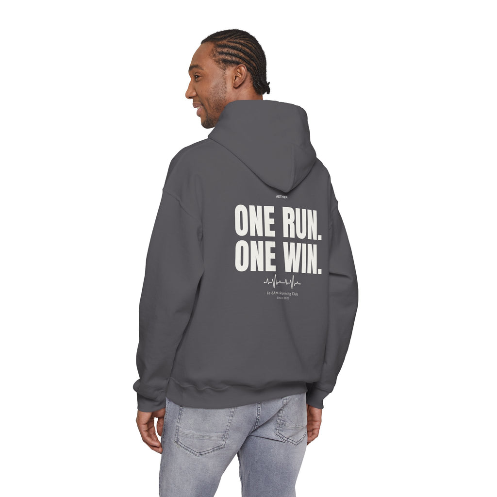 Motivational Unisex Hoodie - One Run, One Win