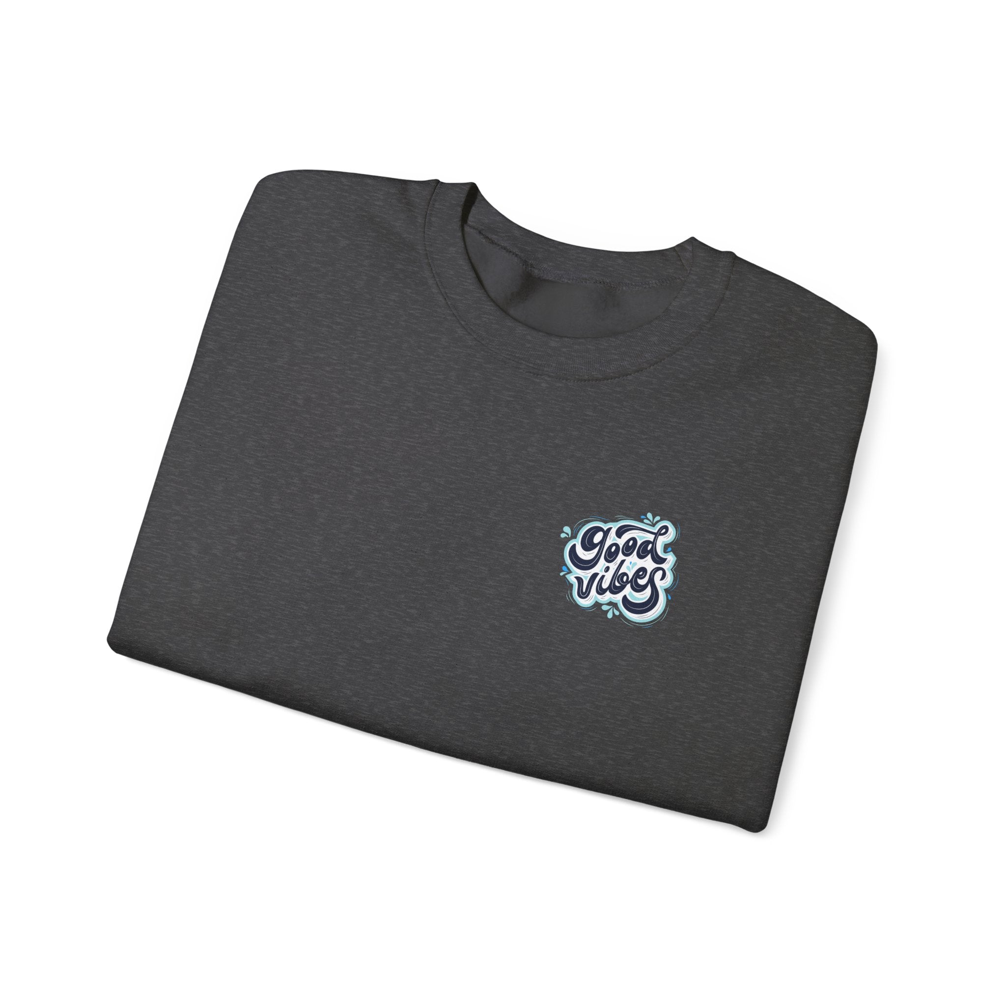 Casual 'Good Vibes' Unisex Crewneck Sweatshirt