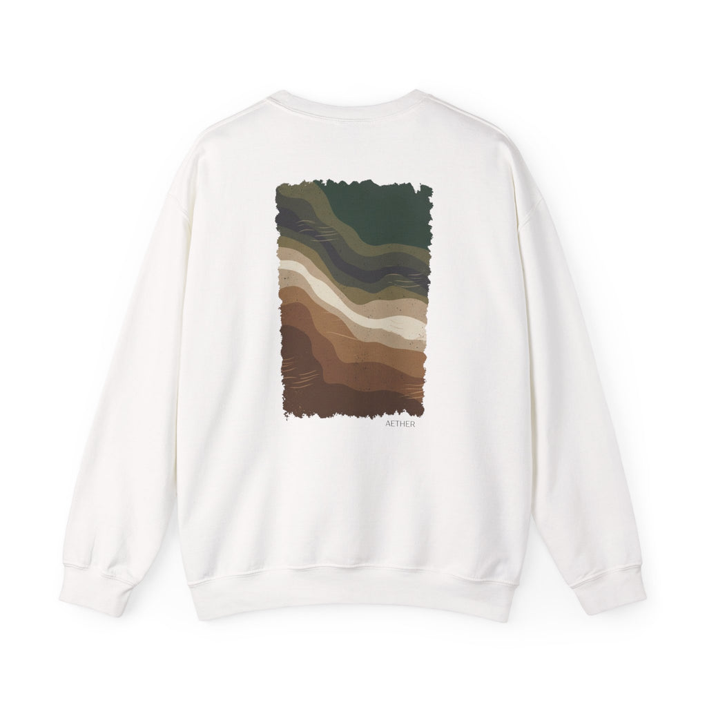 Eco-Friendly Crewneck Sweatshirt with Earthy Design