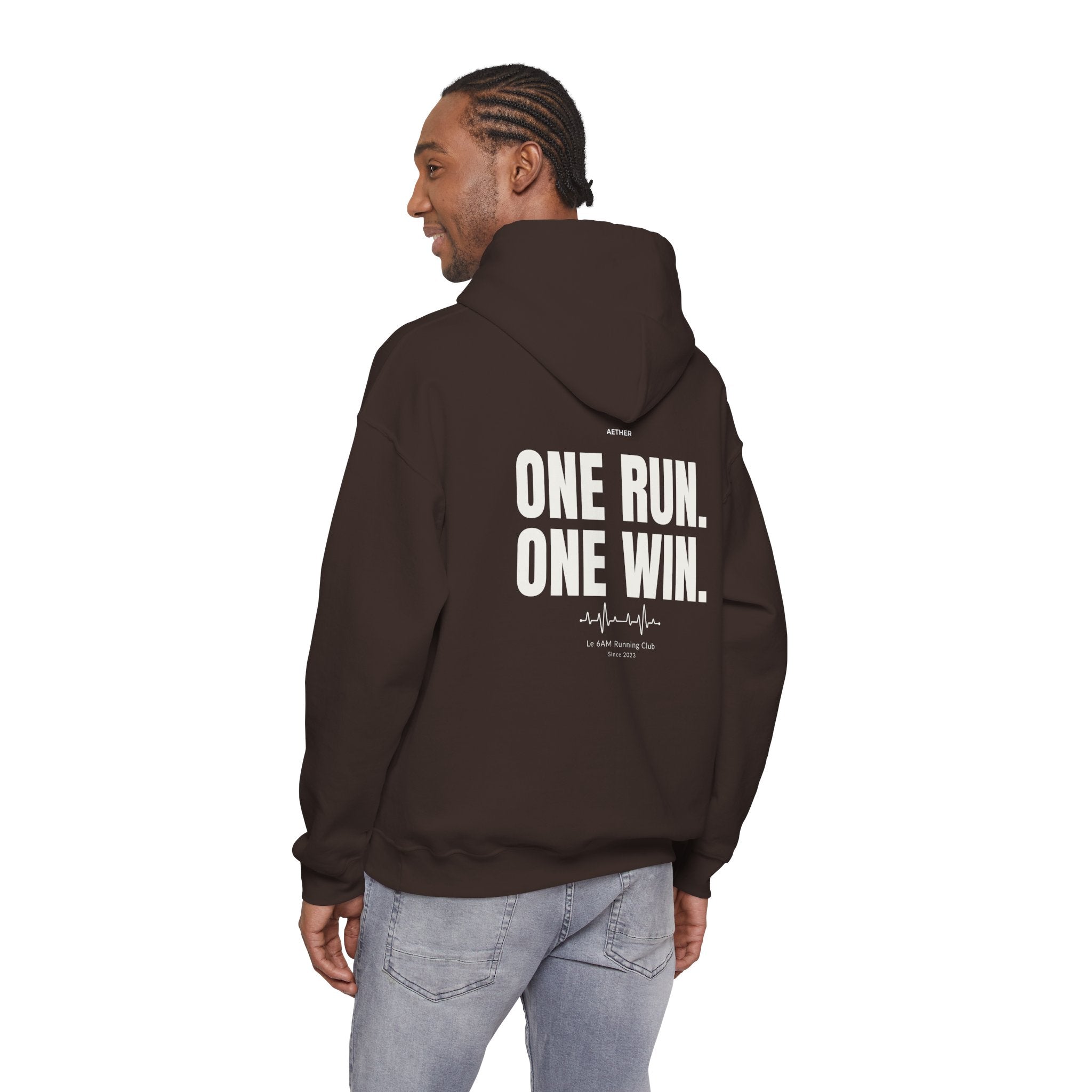 Motivational Unisex Hoodie - One Run, One Win