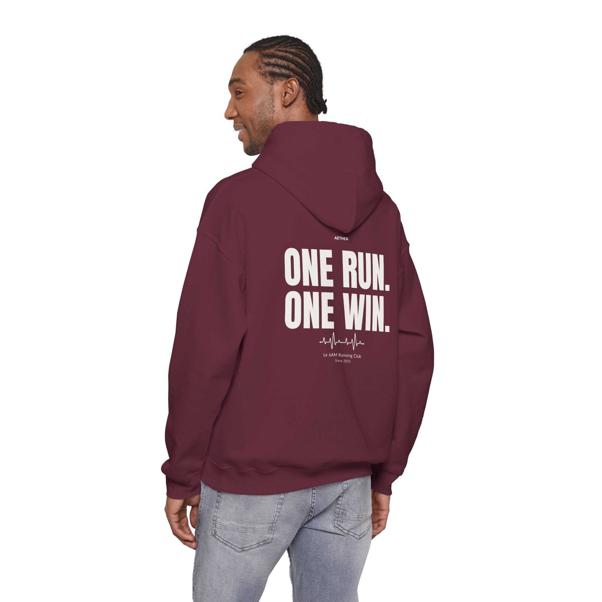 Motivational Unisex Hoodie - One Run, One Win